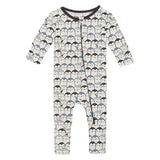 Print Convertible Coverall in Moonlight Penguin