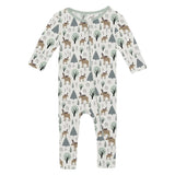 Print Convertible Coverall in Natural Forest Moose