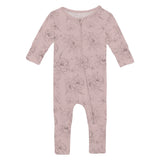 Print Convertible Coverall in Baby Rose Pencil Floral
