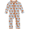 Print Coverall with 2 Way Zipper