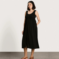 Ribbed Modal Henley Dress