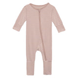 Print Convertible Coverall in Blossom Breeze Stripe
