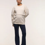 Oversized Feeding Zip Jumper