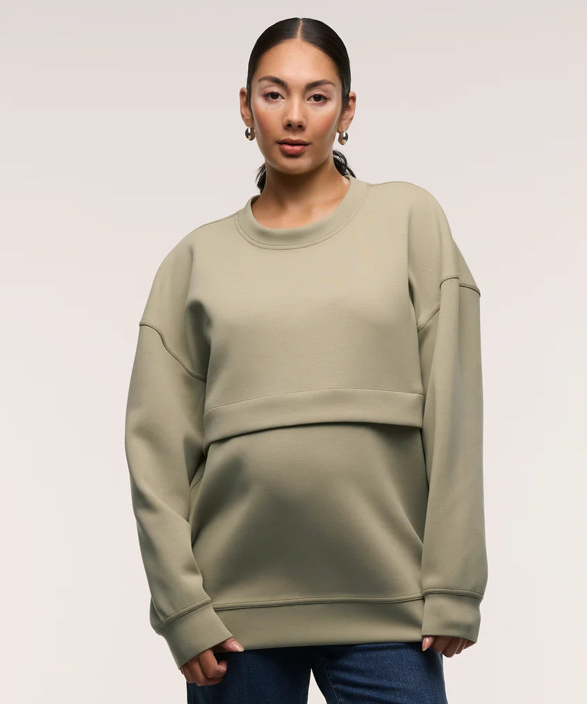 Oversized Feeding Zip Jumper