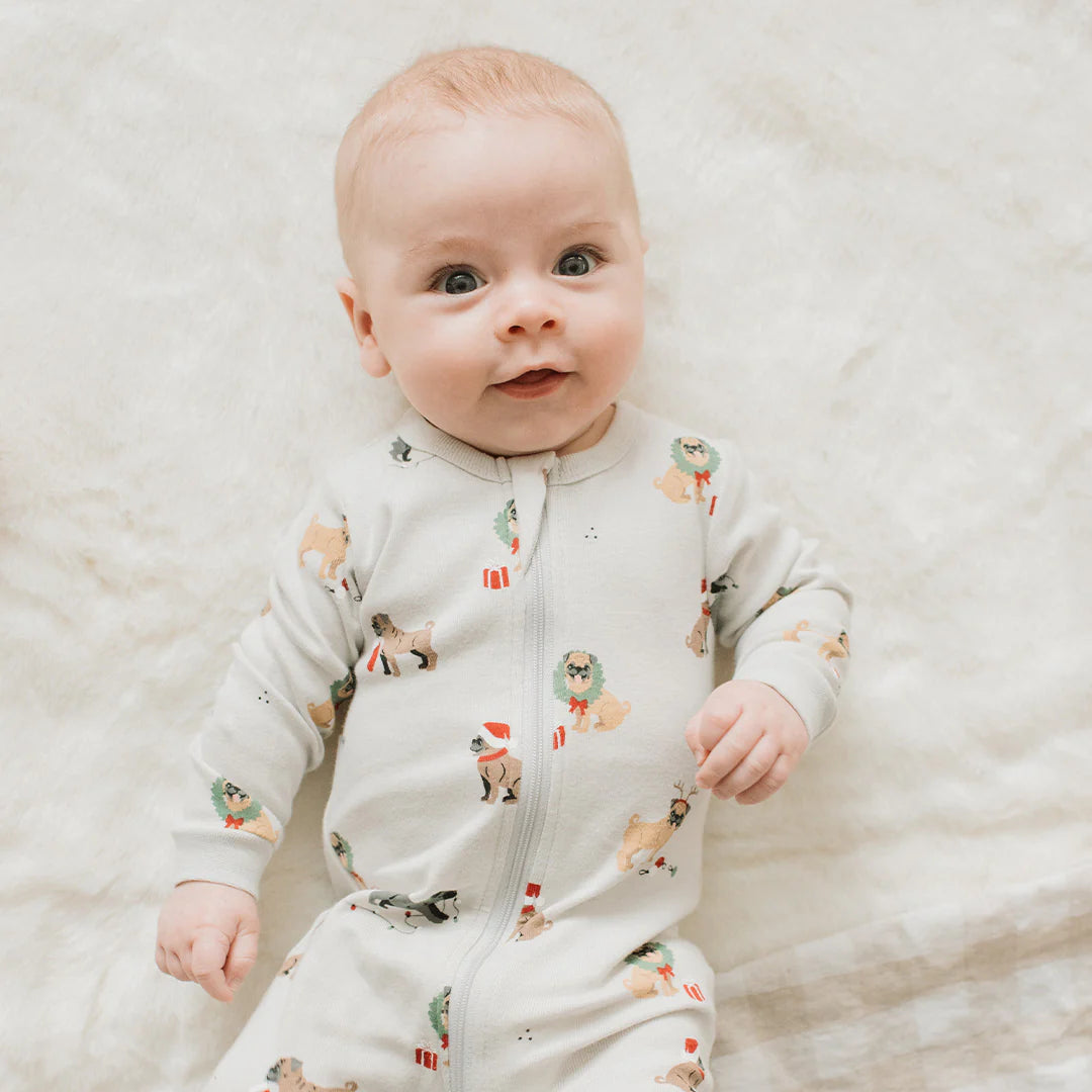 Holiday Zip Footie