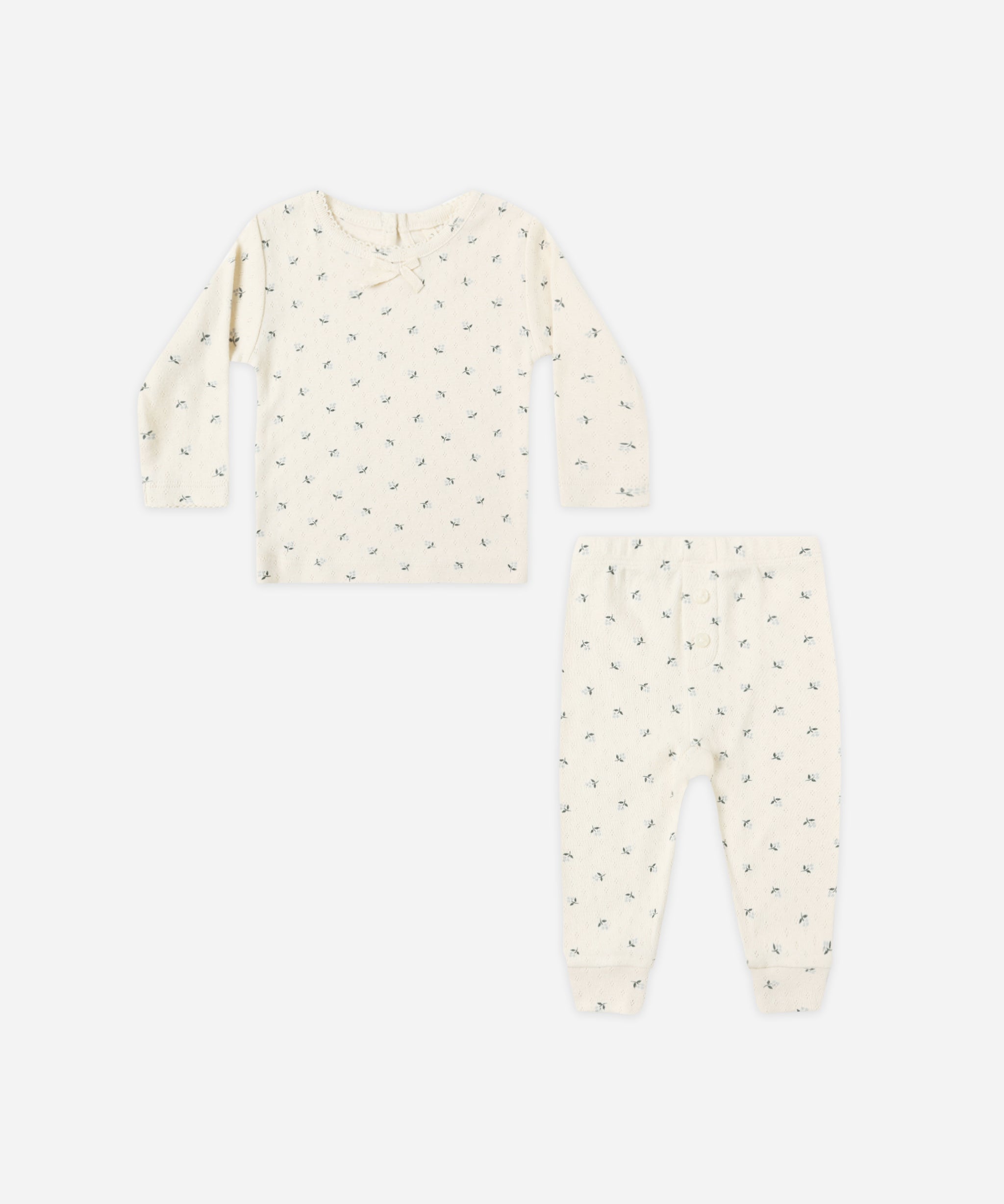 Pointelle Long Sleeve Tee + Legging Set