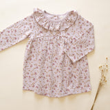 Ruffle Collar Jersey Dress