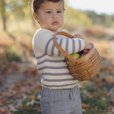 Rex Sweater, Slate Stripe