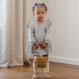 Long Sleeve Flutter Dress