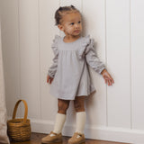 Long Sleeve Flutter Dress