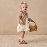 Quincy Tiered Jersey Dress, Bunnies