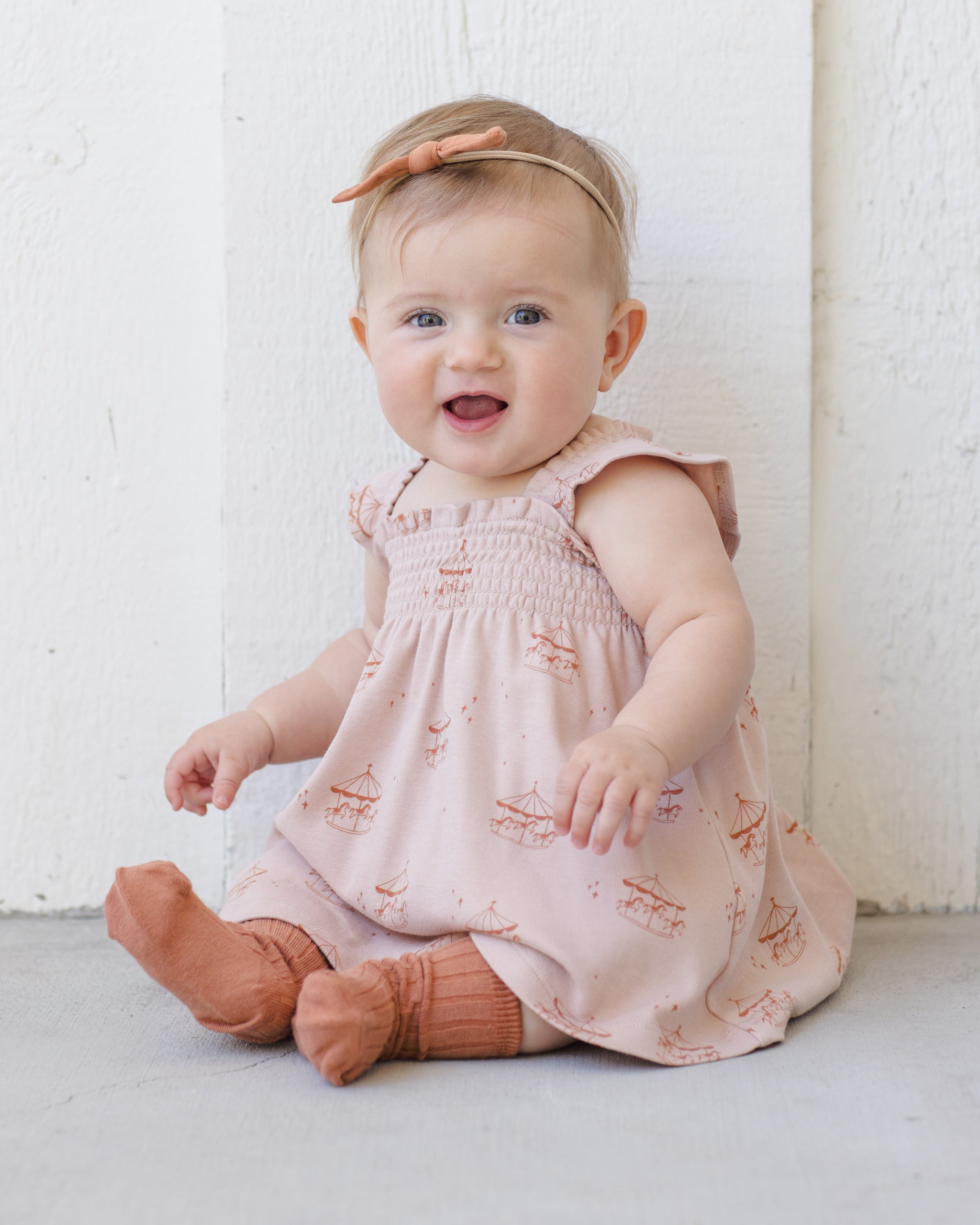Smocked Jersey Dress