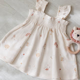 Smocked Jersey Dress