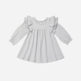 Long Sleeve Flutter Dress
