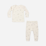 Ribbed Tee+Pant Set, Celestial