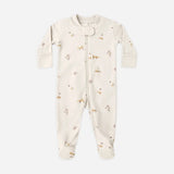 Zip Long Sleeve Sleeper Footie Fox Land