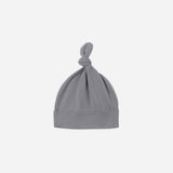 Bamboo Knotted Baby Hat Slate