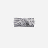 Ribbed Knotted Headband Slate Microstripe