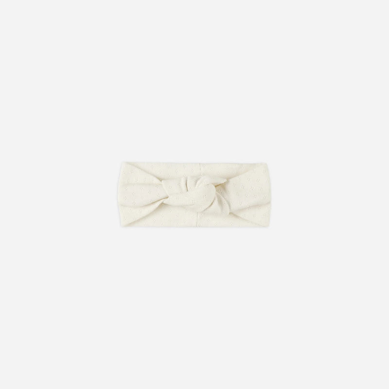 Pointelle Knotted Headband