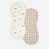 Burp Cloth, 2 Pack Woodland, Rustic Plaid
