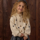 Tulip Cardigan Midnight Daisies