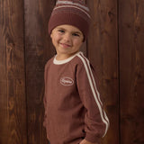 Beanie Mulberry Multi-Stripe