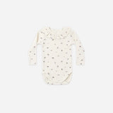 Ruffle Collar Bodysuit Natural Ditsy