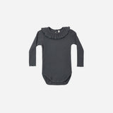 Ruffle Collar Bodysuit Midnight