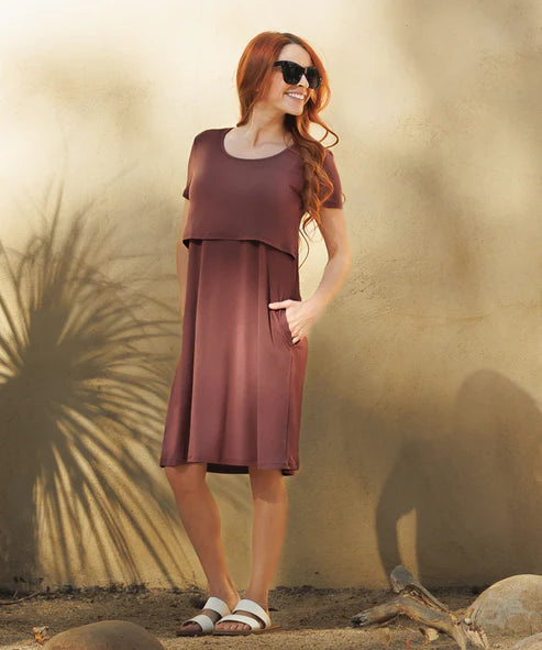 Eleanora Bamboo Maternity + Nursing Nightgown