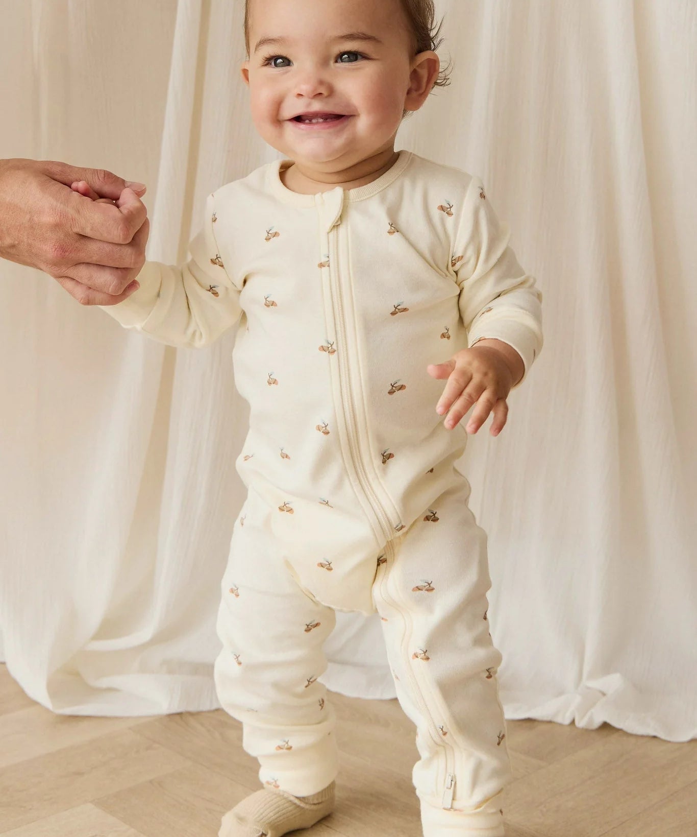 Organic Cotton Reese Zip Onepiece