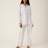Clea Bamboo Classic Long Sleeve Maternity + Nursing Pajama