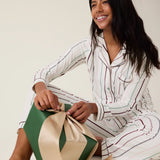 Clea Bamboo Classic Long Sleeve Maternity + Nursing Pajama