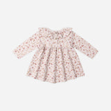 Ruffle Collar Jersey Dress