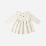 Ruffle Collar Jersey Dress