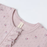 Pointelle Ruffle Jumpsuit