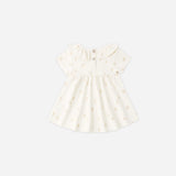 Ruffle Collar Jersey Dress