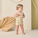 Crochet Romper Citron Daisy Check