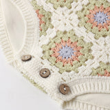 Crochet Romper Citron Daisy Check