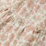 Rylee Ruffle Collar Button Dress, Pink Blossom