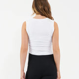 Jodie Ruched Rib Tank