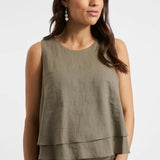 Peyton Linen Nursing Top