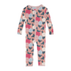 Print Coverall with 2 Way Zipper