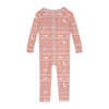 Print Coverall with 2 Way Zipper