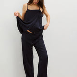 The Satin Celeste Pant