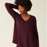 CozyKnit Maternity + Nursing V-neck Top