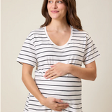 Relaxed Cotton Maternity & Nursing T-shirt