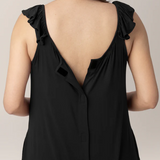 Ruffle Strap Labor + Delivery Gown