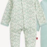 Green Chicken Organic Cotton Magnetic Footie