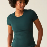 Ribbed Bamboo Crew Neck Nursing T-shirt