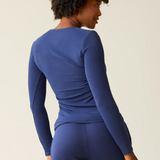 Ribbed Bamboo Long Sleeve Nursing T-shirt